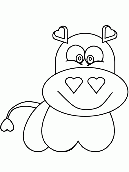 dibujos colorear hipopotamo (4).gif