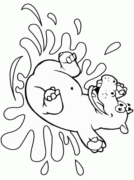 dibujos colorear hipopotamo (5).gif