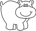 dibujos colorear hipopotamo (5)
