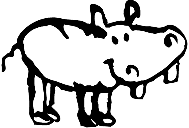 dibujos colorear hipopotamo (6).gif