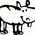 dibujos colorear hipopotamo (6)