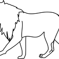 dibujos para pintar leon (4)