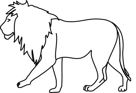 dibujos para pintar leon (4)