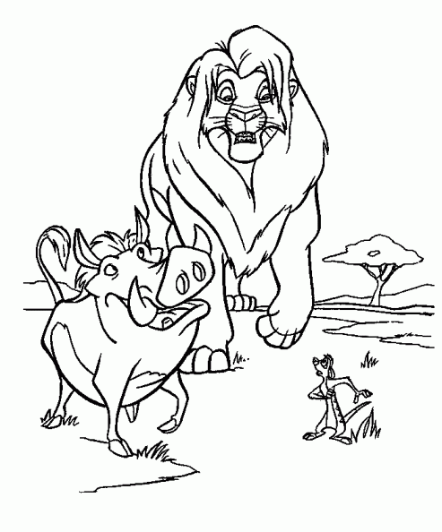 dibujos para pintar leon (5).gif