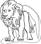 dibujos para pintar leon (24)