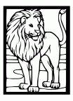 dibujos para pintar leon (1000)