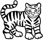 imagenes colorear  tigre (62)