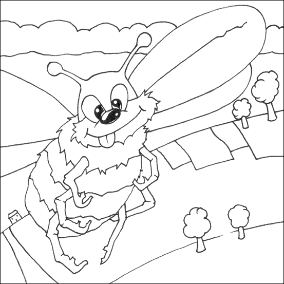 dibujos colorear abeja (3).gif