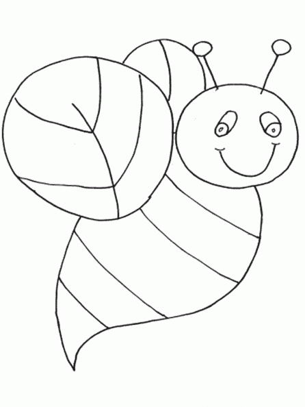 dibujos colorear abeja (4).gif