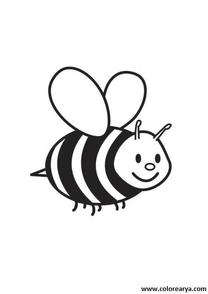 dibujos colorear abeja (4)