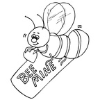 dibujos colorear abeja (8)