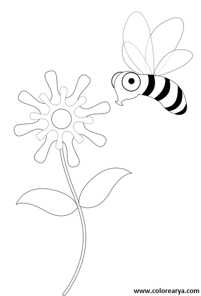 dibujos colorear abeja (9).png