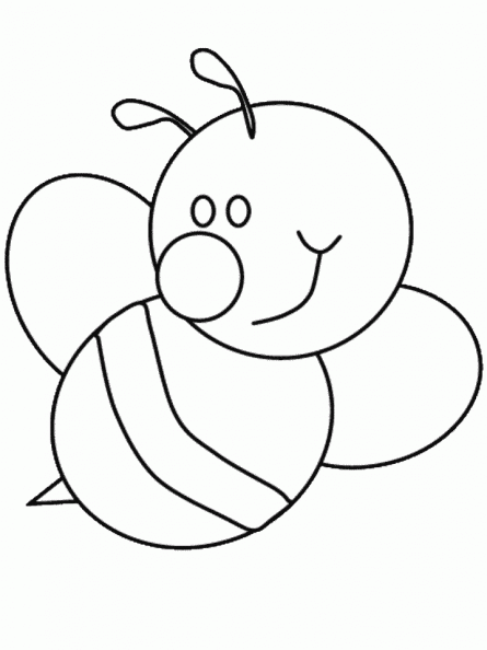dibujos colorear abeja (10).gif