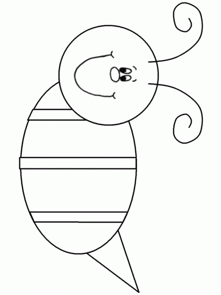 dibujos colorear abeja (11).gif