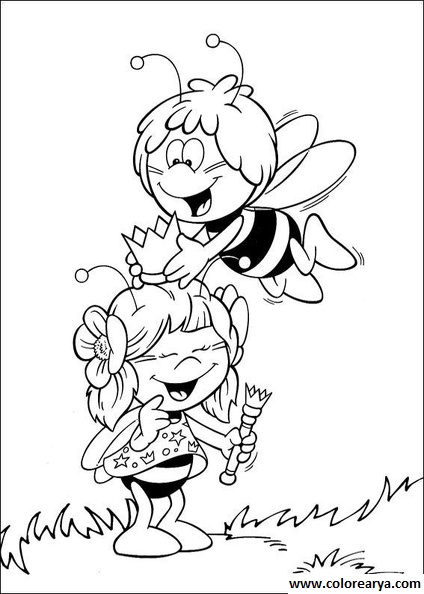 dibujos colorear abeja (10)