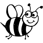 dibujos colorear abeja (19)
