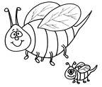 dibujos colorear abeja (20)