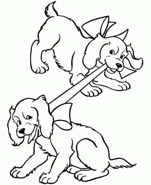 dibujos colorear perro (3).gif