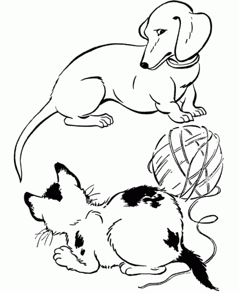 dibujos colorear perro (5).gif