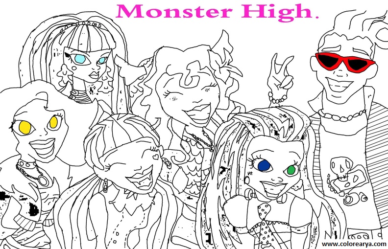dibujos colorear Monster High (3).jpg