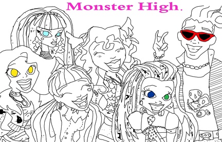 dibujos colorear Monster High (3)
