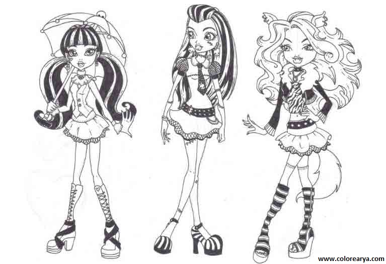 dibujos colorear Monster High (4)