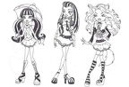 dibujos colorear Monster High (4)