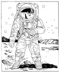 dibujos pintar astronauta (17)