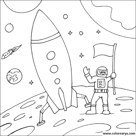 Dibujos de niños astronautas para colorear - Imagui