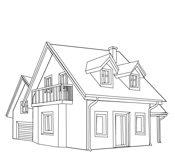 dibujos pintar y colorear casa (4).gif