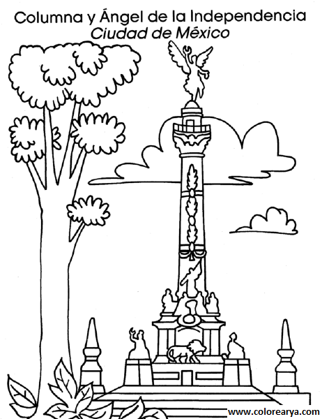 dibujos colorear edificio monumento (4)