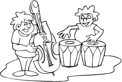 imagenes colorear  instrumentos musicales (6)
