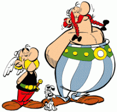 colorear Asterix y Obelix (1)