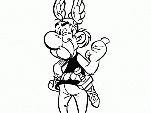 colorear Asterix y Obelix (3)