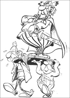 colorear Asterix y Obelix (5)