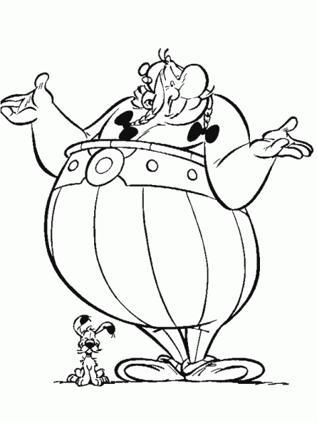 colorear Asterix y Obelix (9).gif