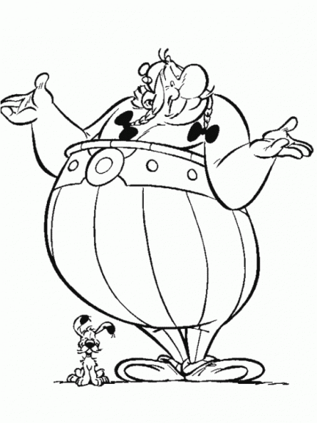 colorear Asterix y Obelix (23)