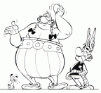colorear Asterix y Obelix (31)