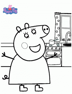 Peppa Pig coloring (6)