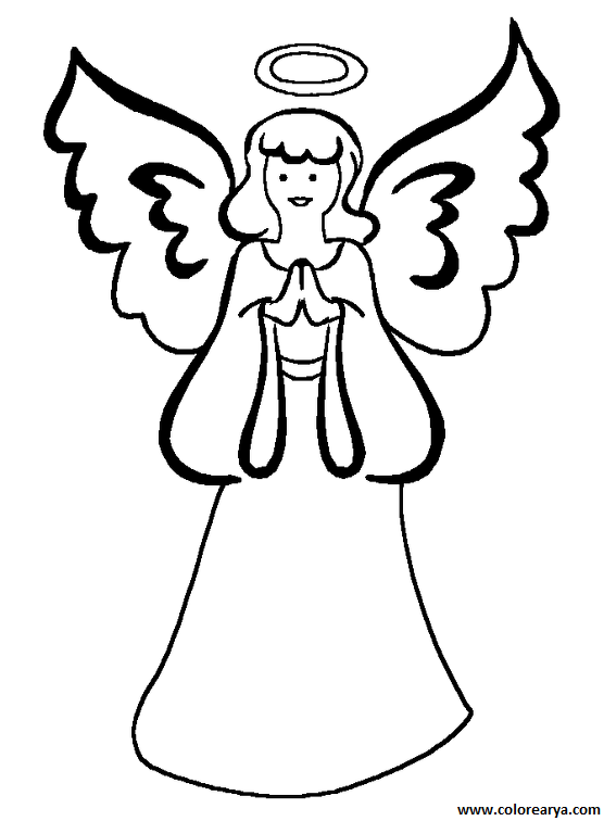 angel-imagen-colorear (6)
