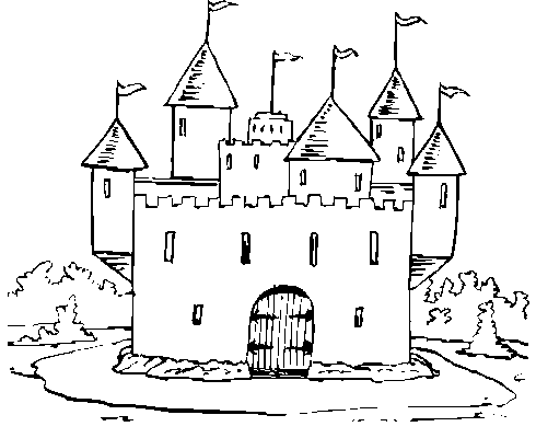 dibujos colorear castillo (12).gif